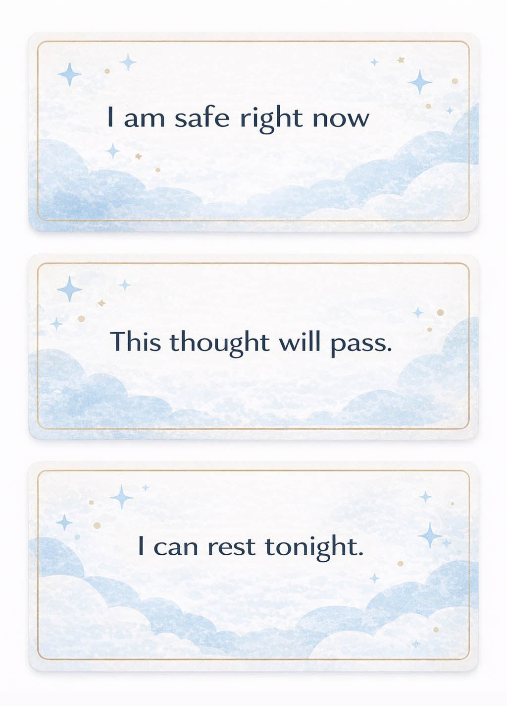 Stop Overthinking at Night Workbook