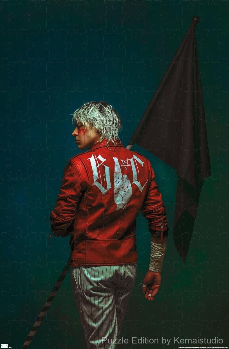 Flag-inspired artwork from Barns Courtney in a visually strong puzzle