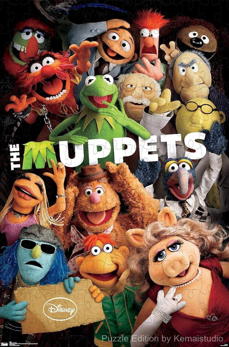 A colorful cast of The Muppets in a playful scene, perfect for all ages to enjoy together