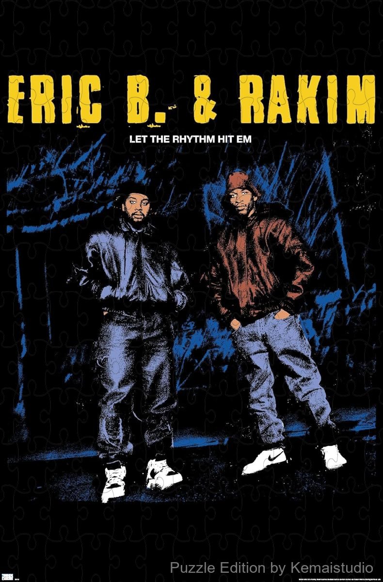 Updated colorized art of Let The Rhythm Hit Em from Eric B. & Rakim as puzzle