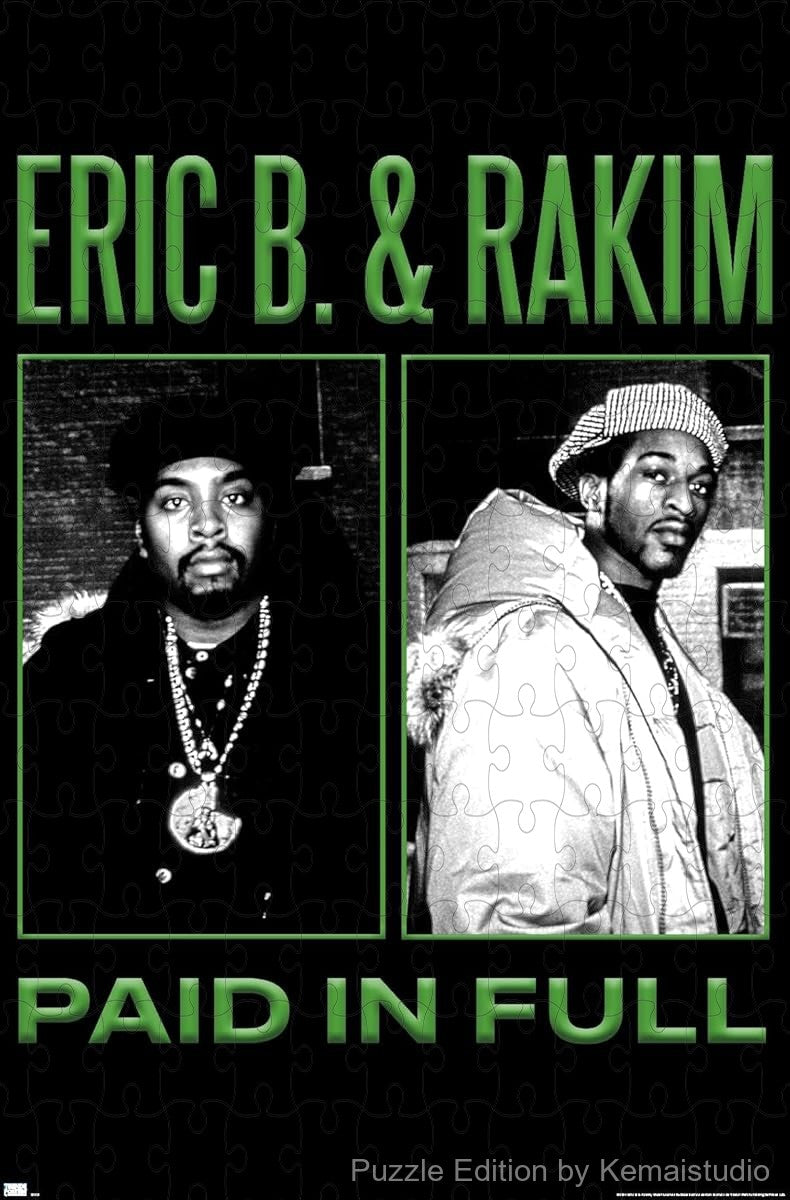 Classic Paid In Full cover art from Eric B. & Rakim in a bold 1000 piece puzzle