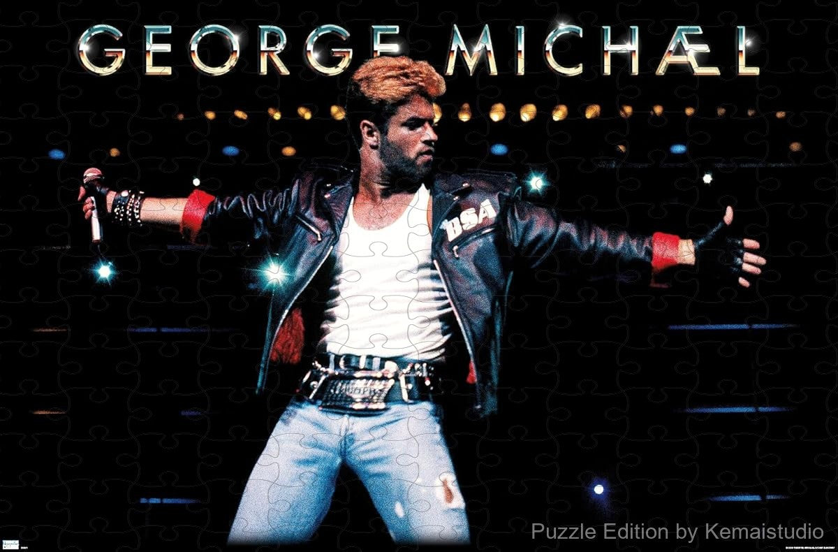 A timeless puzzle inspired by George Michael's Faith era, perfect for music lovers and collectors