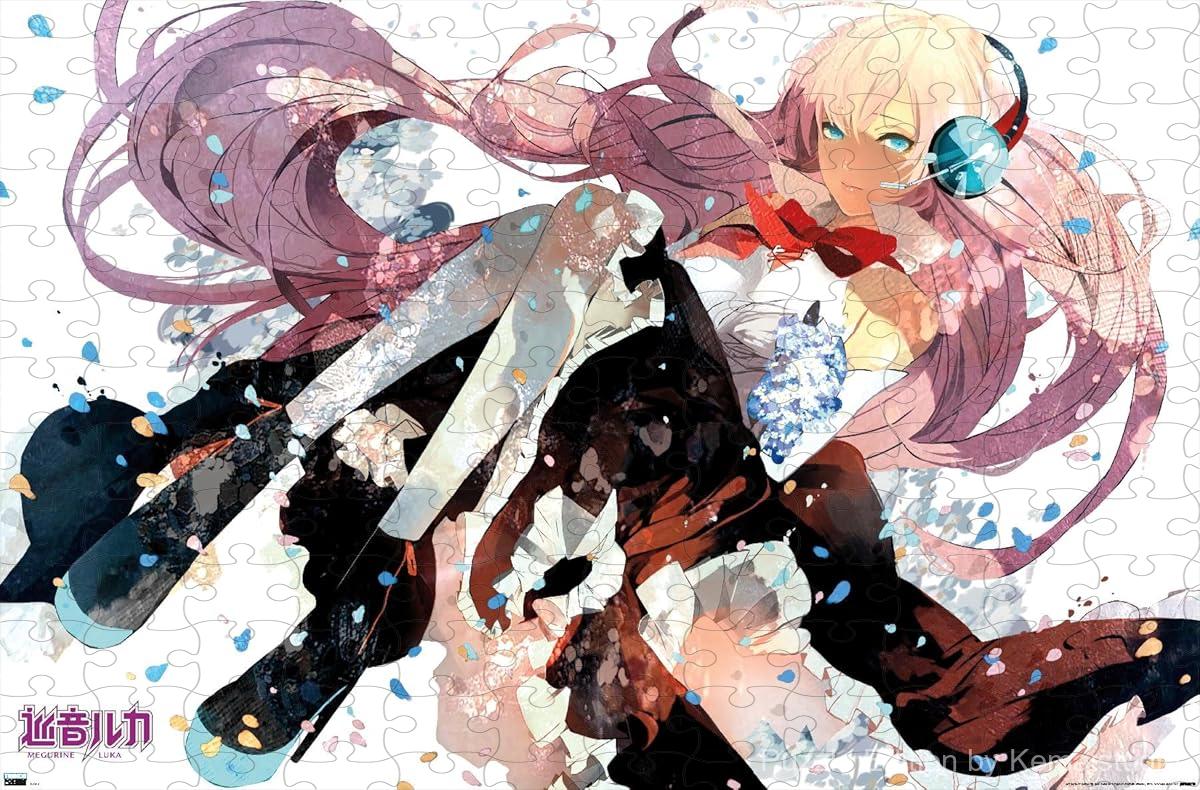 A vibrant anime puzzle featuring Hatsune Miku and Megurine Luka, perfect for pop culture collectors