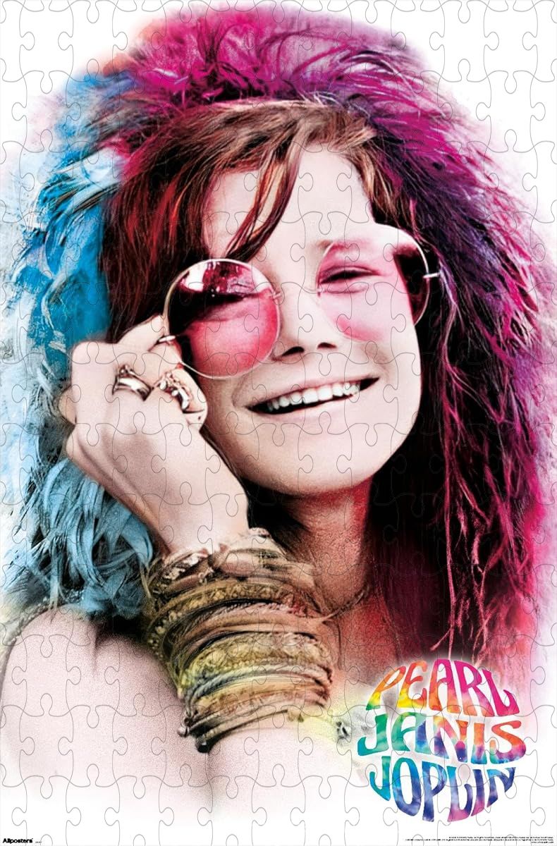 A soulful puzzle of Janis Joplin from her Pearl album era, ideal for fans of 70s music