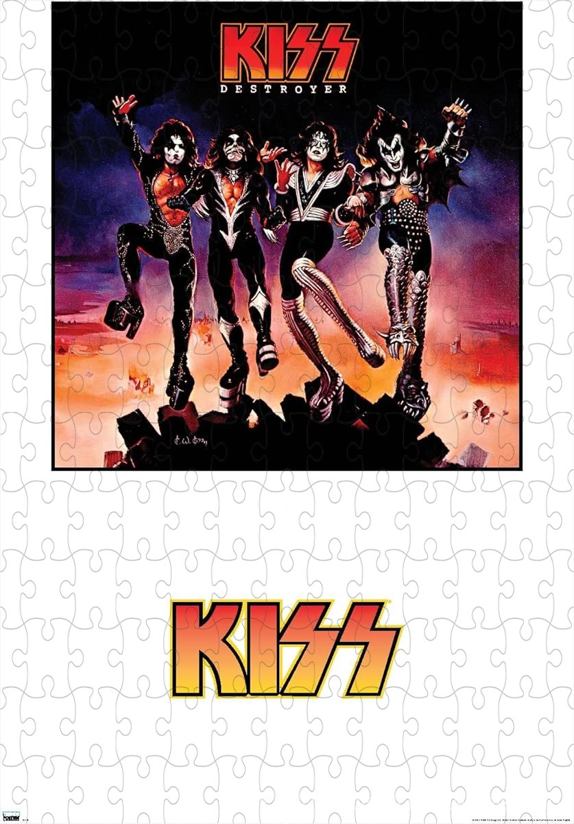 A dramatic and explosive puzzle inspired by KISS's Destroyer album visuals