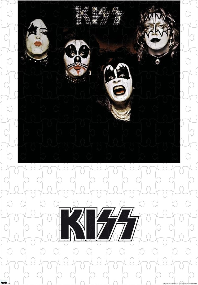 A vibrant puzzle from the classic KISS self-titled album visuals, ideal for music fans and retro decor