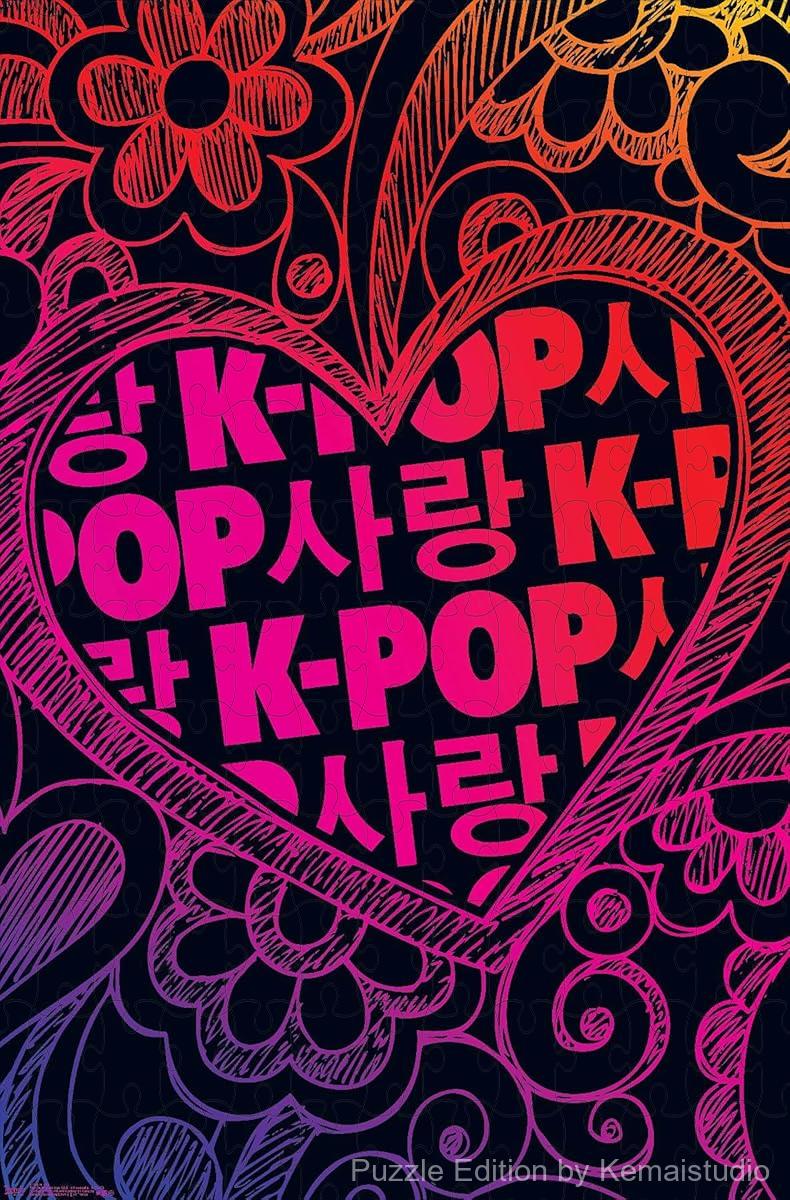 A stylish puzzle capturing the vibrant spirit of K-POP culture, great for young fans and room decor