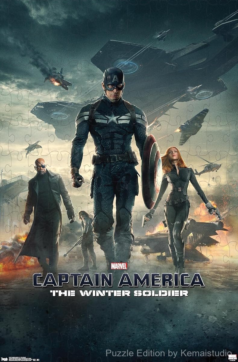 Captain America in a stealth-ready scene from The Winter Soldier