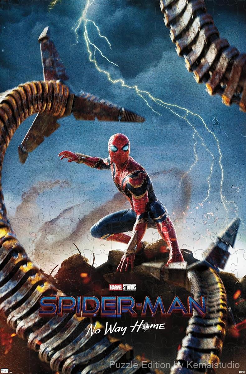 Spider-Man swings through the multiverse in this teaser puzzle from No Way Home