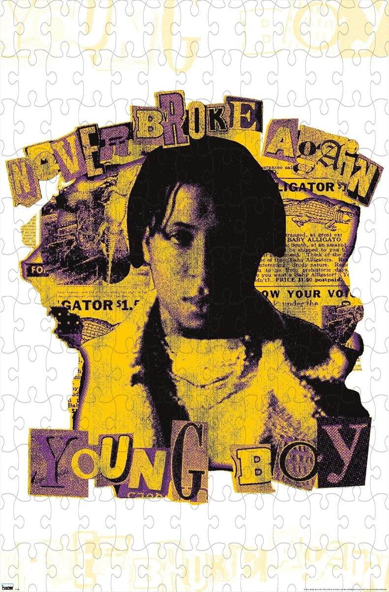 A gritty and thematic puzzle with NBA Youngboy in a Channel 9 visual, perfect for modern music fans