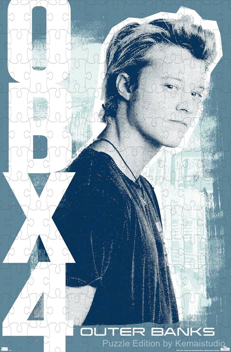 1000-piece wooden jigsaw puzzle featuring JJ from Outer Banks.