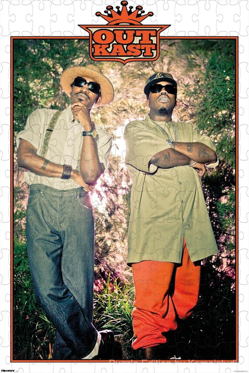 A dynamic puzzle capturing Outkast in a confident pose, ideal for fans of classic hip-hop