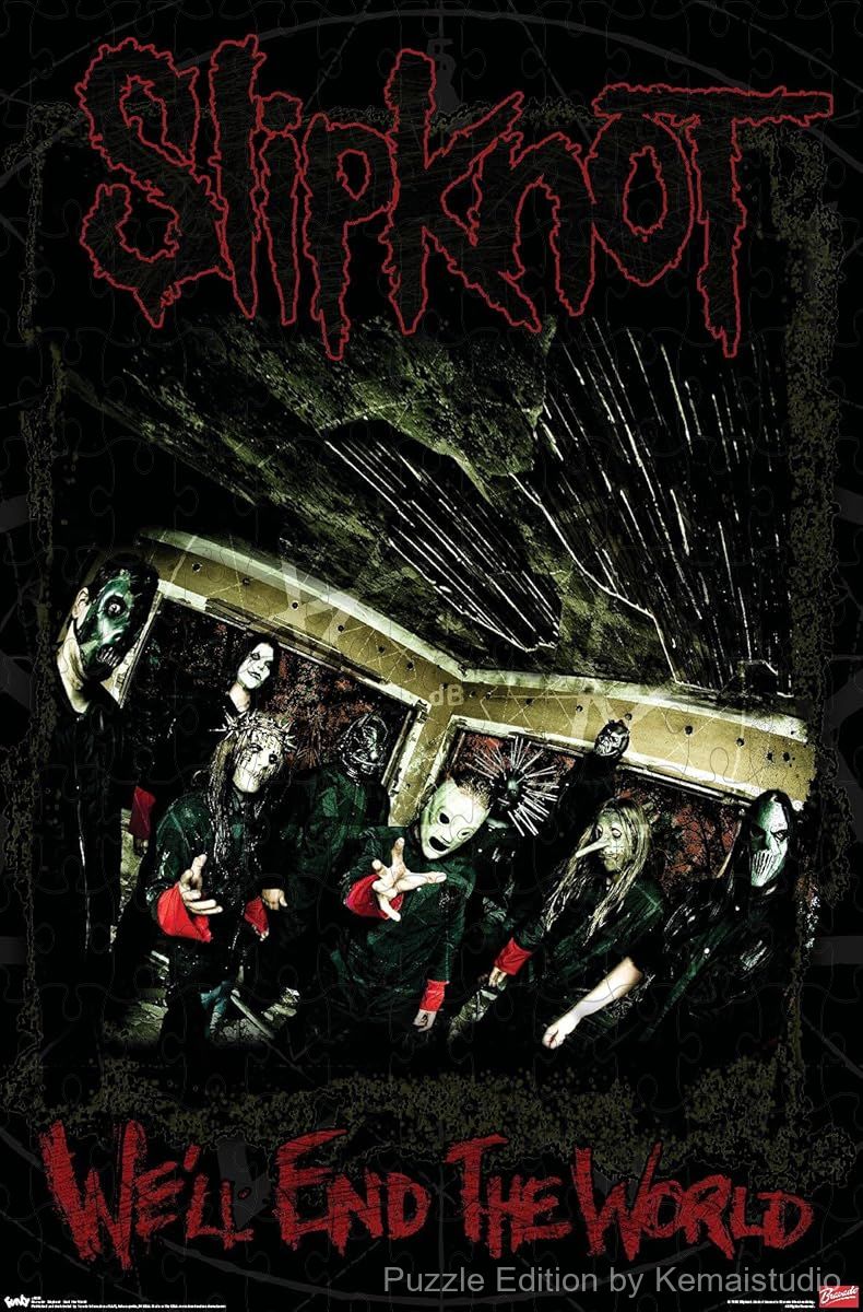 A dark and powerful puzzle inspired by Slipknot's apocalyptic visuals, ideal for collectors and fans