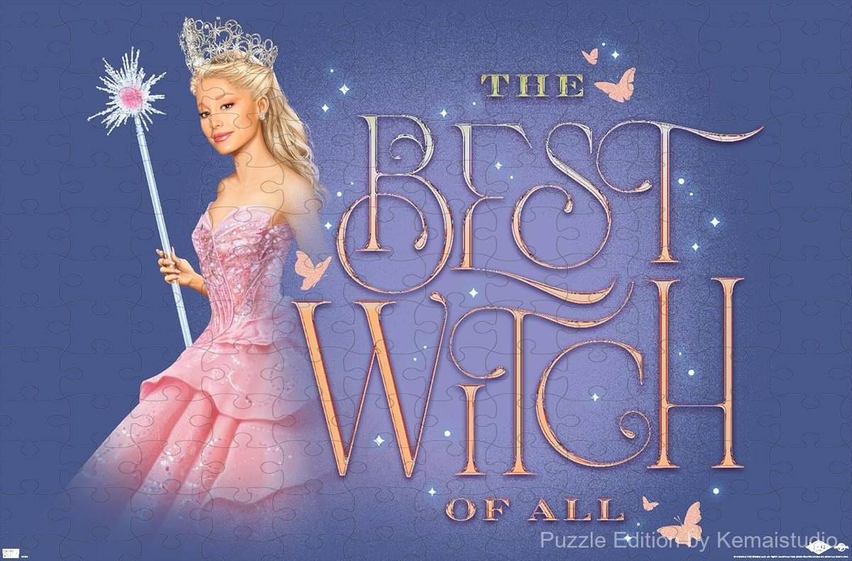 A radiant puzzle of Glinda from Wicked's Upland scene, titled The Best Witch, ideal for fans