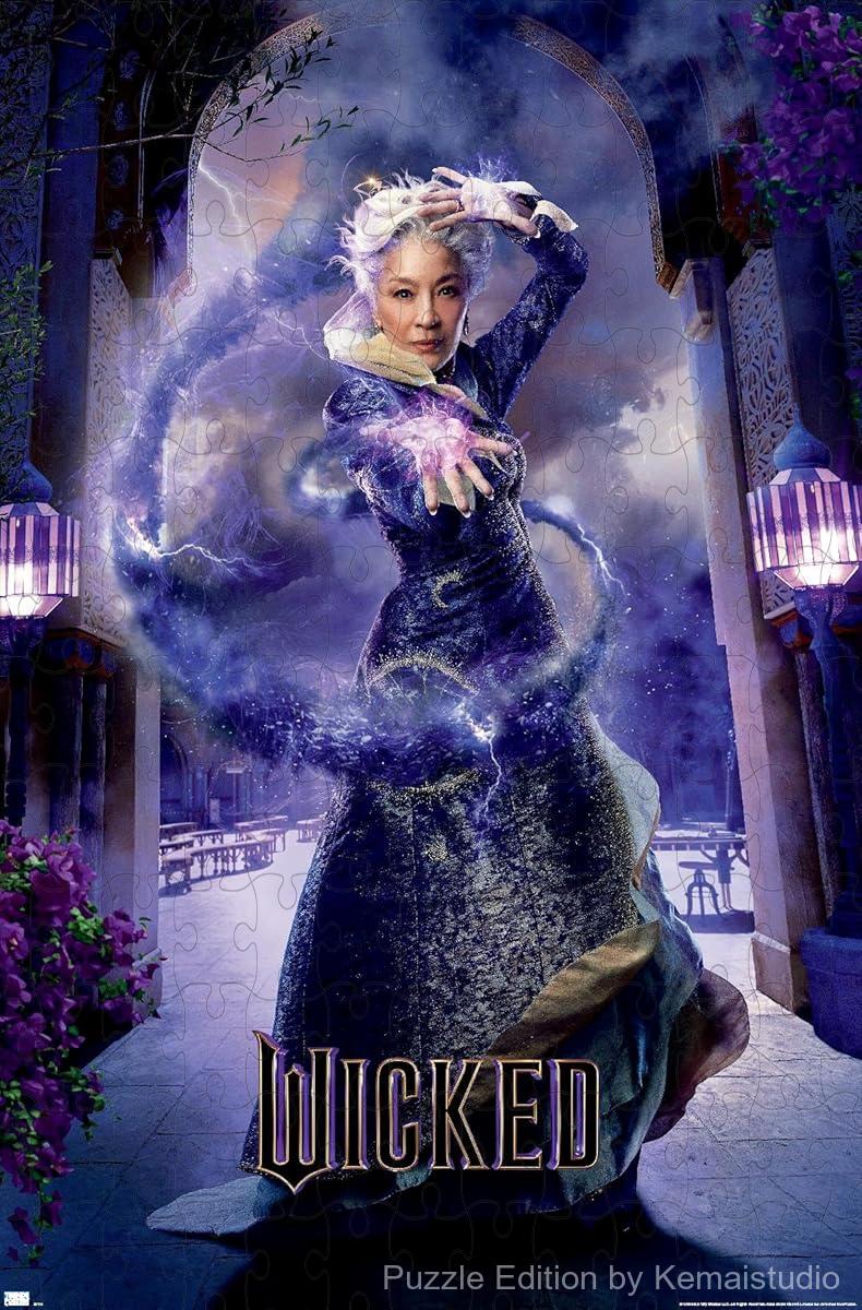 A dramatic puzzle featuring Madame Morrible from Wicked, great for theater lovers and home display