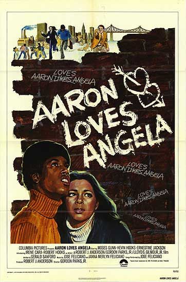 the movie poster: Aaron Loves Angela (1975)