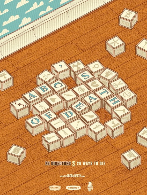 1000 piece jigsaw puzzle for the movie poster: The ABCs of Death (2013)