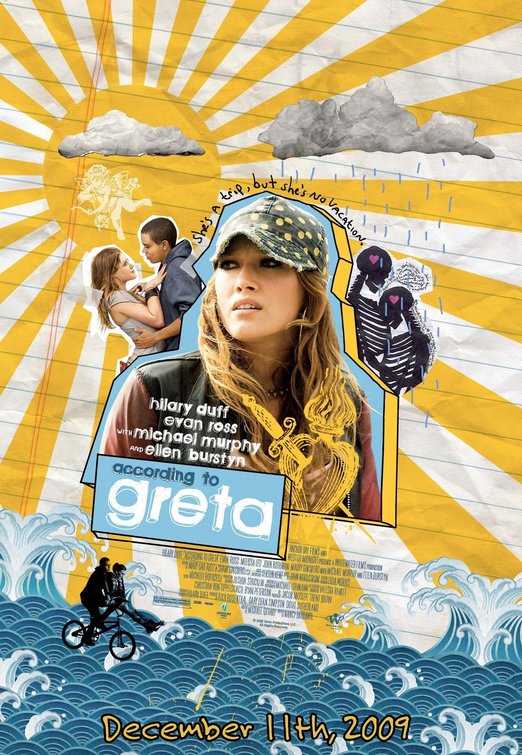 1000 piece jigsaw puzzle for the movie poster: According to Greta (2009)