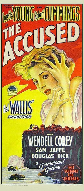 the movie poster: The Accused (1949)