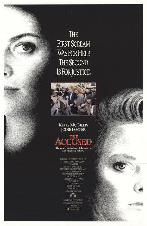 the movie poster: The Accused (1988)