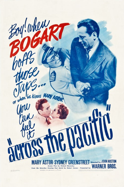 1000 piece jigsaw puzzle for the movie poster: Across the Pacific (1942)