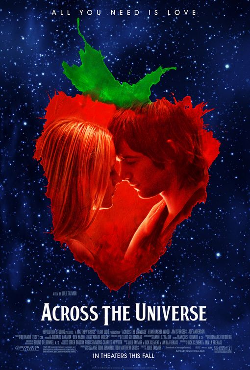 the movie poster: Across the Universe (2007)