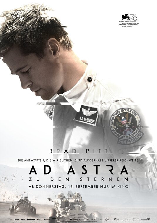 1000 piece jigsaw puzzle for the movie poster: Ad Astra (2019) ver6
