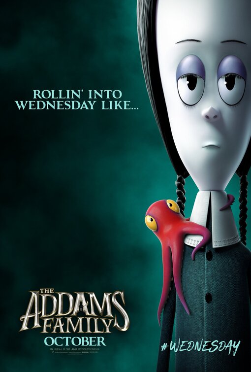 1000 piece jigsaw puzzle for the movie poster: The Addams Family (2019) ver2