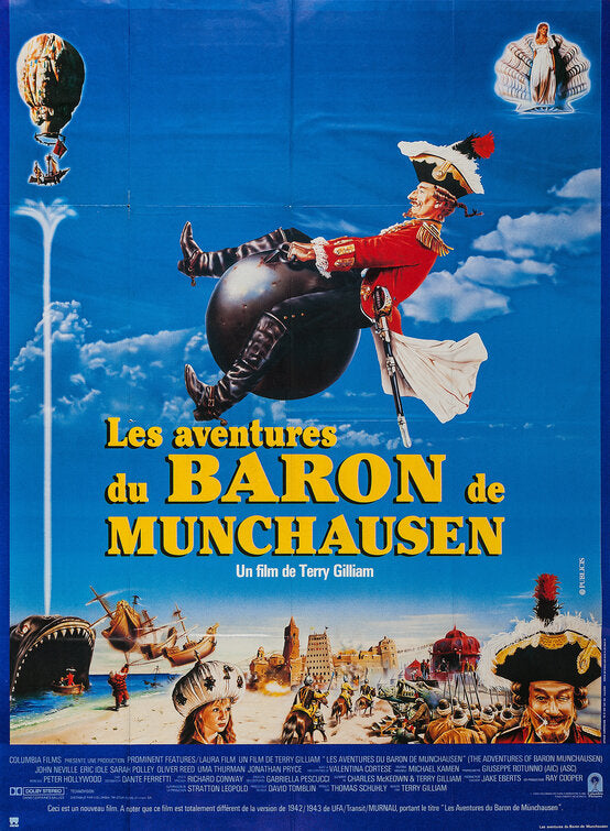1000 piece jigsaw puzzle for the movie poster: The Adventures of Baron Munchausen (1989) ver2