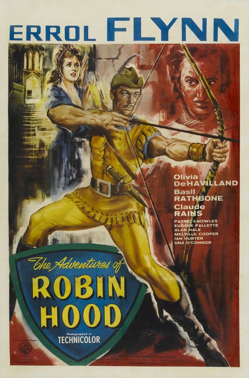 the movie poster: The Adventures of Robin Hood (1938) ver3