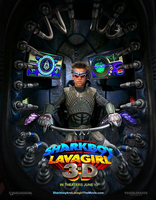 the movie poster: The Adventures of Sharkboy and Lavagirl in 3-D (2005) ver2