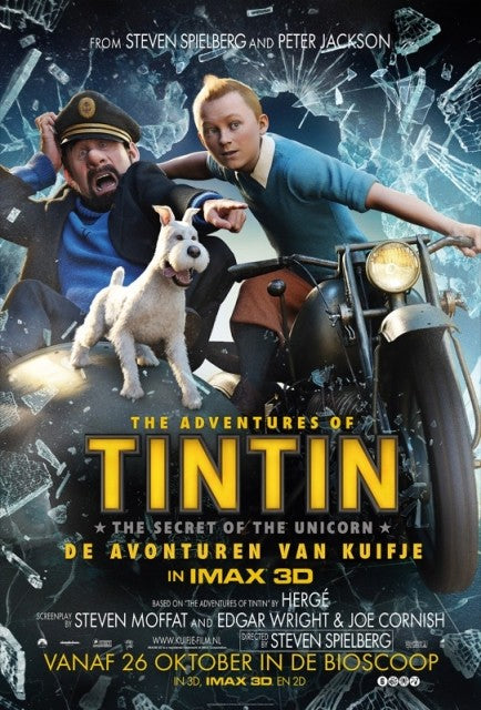 1000 piece jigsaw puzzle for the movie poster: The Adventures of Tintin: The Secret of the Unicorn (2011) ver4