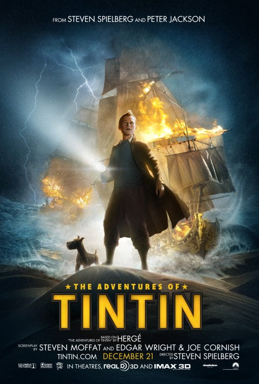 1000 piece jigsaw puzzle for the movie poster: The Adventures of Tintin: The Secret of the Unicorn (2011) ver5