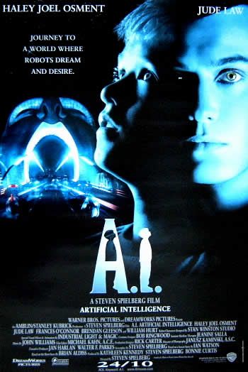 the movie poster: A.I. Artificial Intelligence (2001) ver3