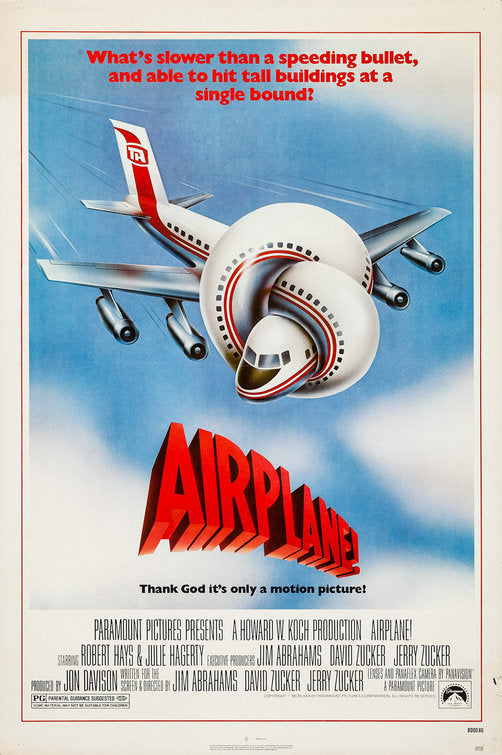 the movie poster: Airplane! (1980)