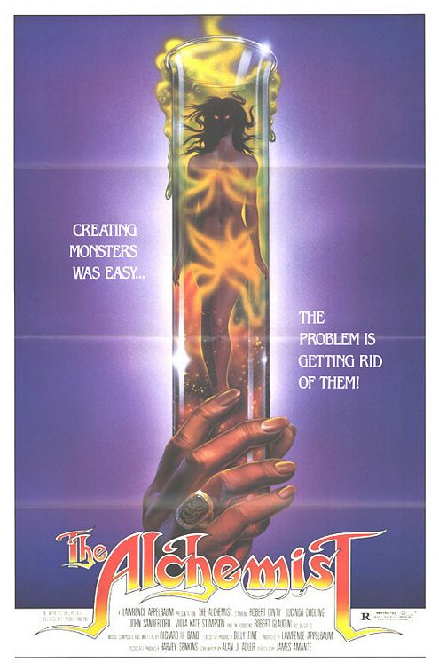 the movie poster: The Alchemist (1986)