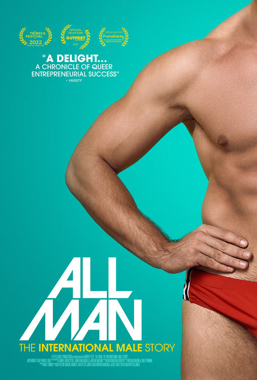 1000 piece jigsaw puzzle for the movie poster: All Man: The International Male Story (2023)