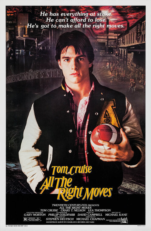 the movie poster: All the Right Moves (1983)