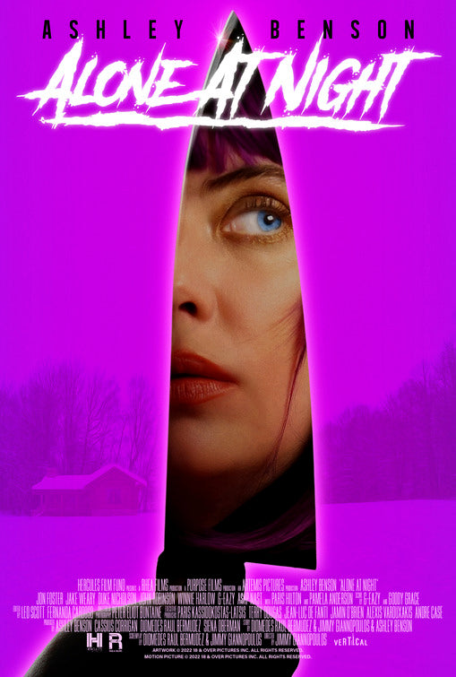 1000 piece jigsaw puzzle for the movie poster: Alone at Night (2023)