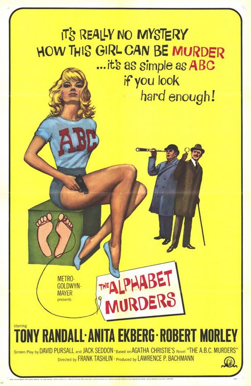 the movie poster: The Alphabet Murders (1965)
