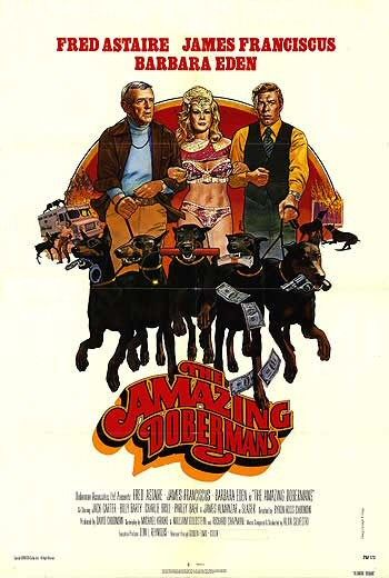 the movie poster: The Amazing Dobermans (1976) ver1