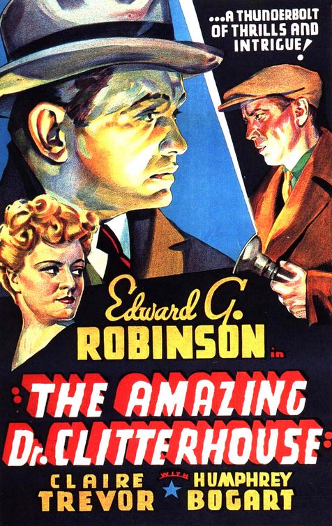 the movie poster: The Amazing Dr. Clitterhouse (1938)