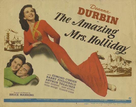 the movie poster: The Amazing Mrs. Holliday (1943)