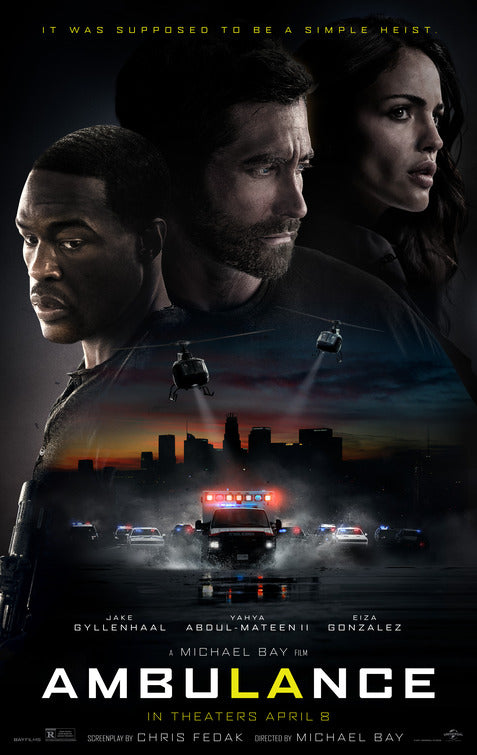 1000 piece jigsaw puzzle for the movie poster: Ambulance (2022) ver2