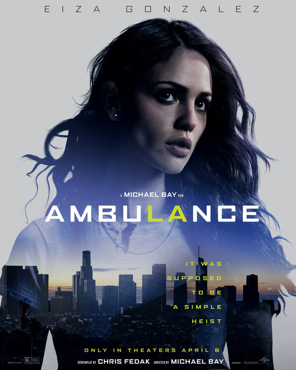 1000 piece jigsaw puzzle for the movie poster: Ambulance (2022) ver4