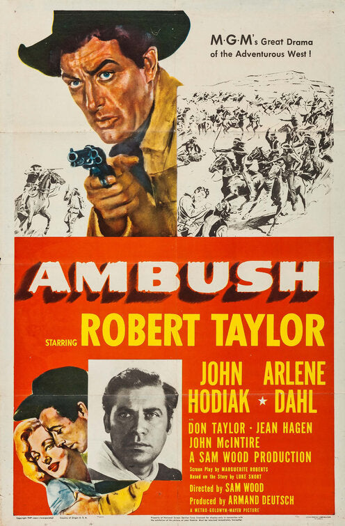1000 piece jigsaw puzzle for the movie poster: Ambush (1950)