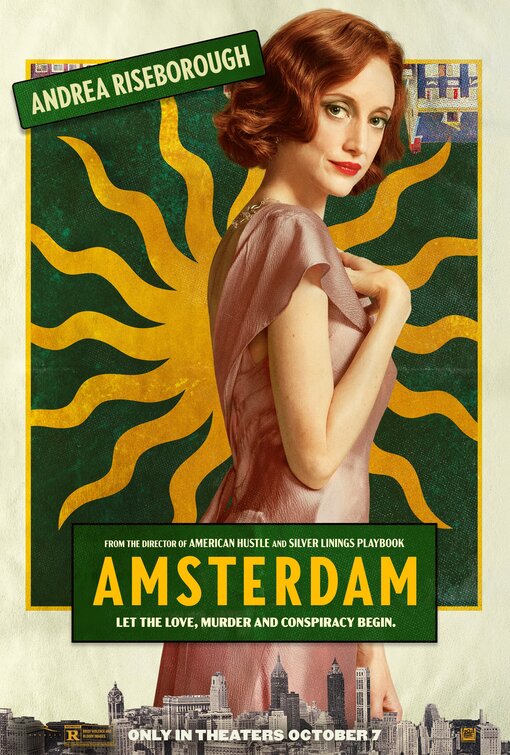 1000 piece jigsaw puzzle for the movie poster: Amsterdam (2022) ver16