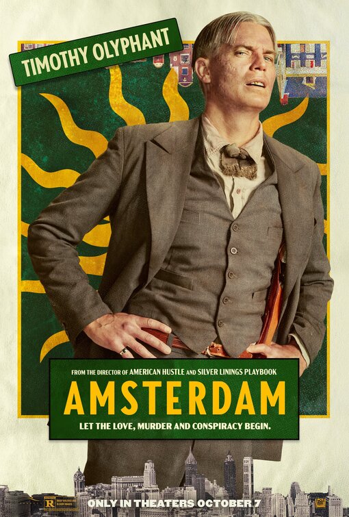 1000 piece jigsaw puzzle for the movie poster: Amsterdam (2022) ver17