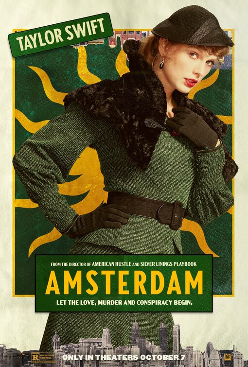 1000 piece jigsaw puzzle for the movie poster: Amsterdam (2022) ver9