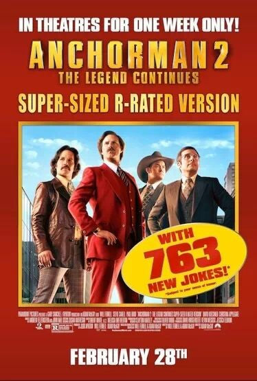 1000 piece jigsaw puzzle for the movie poster: Anchorman 2 (2013) ver14